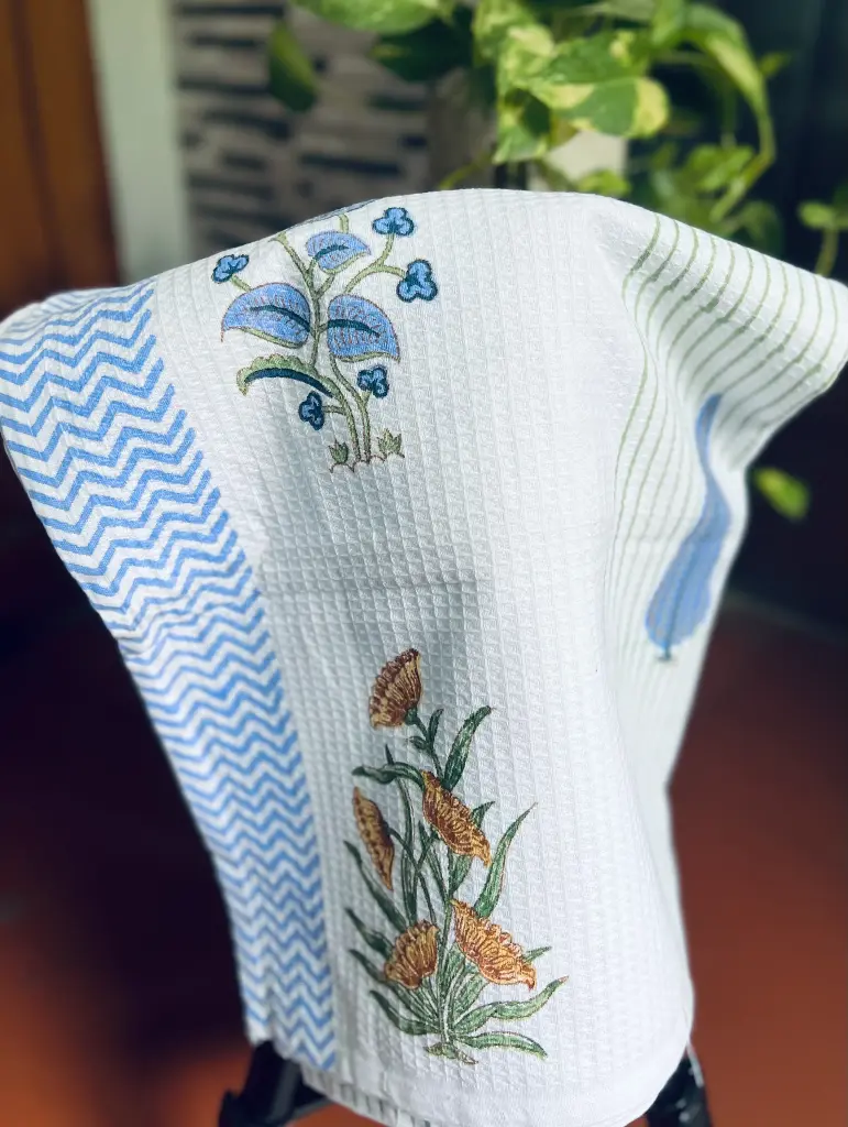 Maliheh - Block Printed Bath Towel