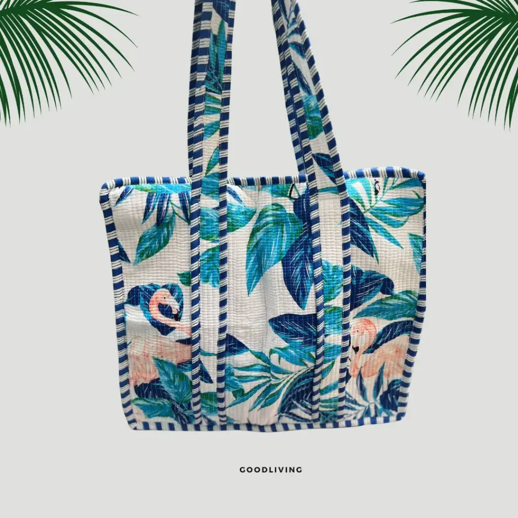 Totes Bags/Beach Bags with Zipper (Comes with a inner pocket and sturdy handles)