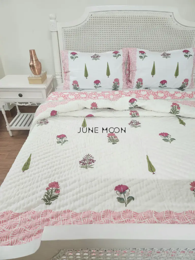 French Garden - Set of Quilt & Bedsheet