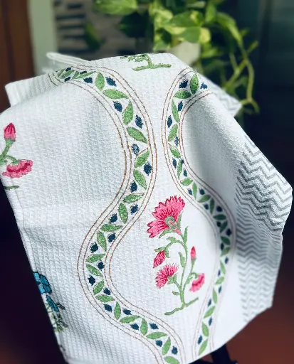 Maliheh - Block Printed Bath Towel