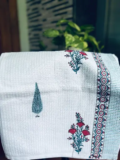 Maliheh - Block Printed Bath Towel